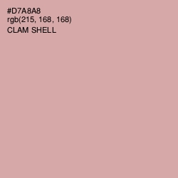 #D7A8A8 - Clam Shell Color Image